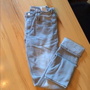 H&M Girls jersey lined grey jeans